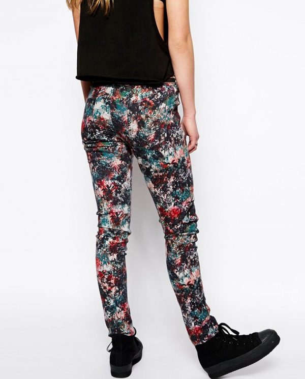 FLORAL PRINT JEANS - Image 5