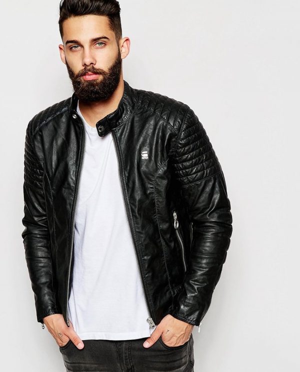 G-STAR LEATHER JACKET - Image 4